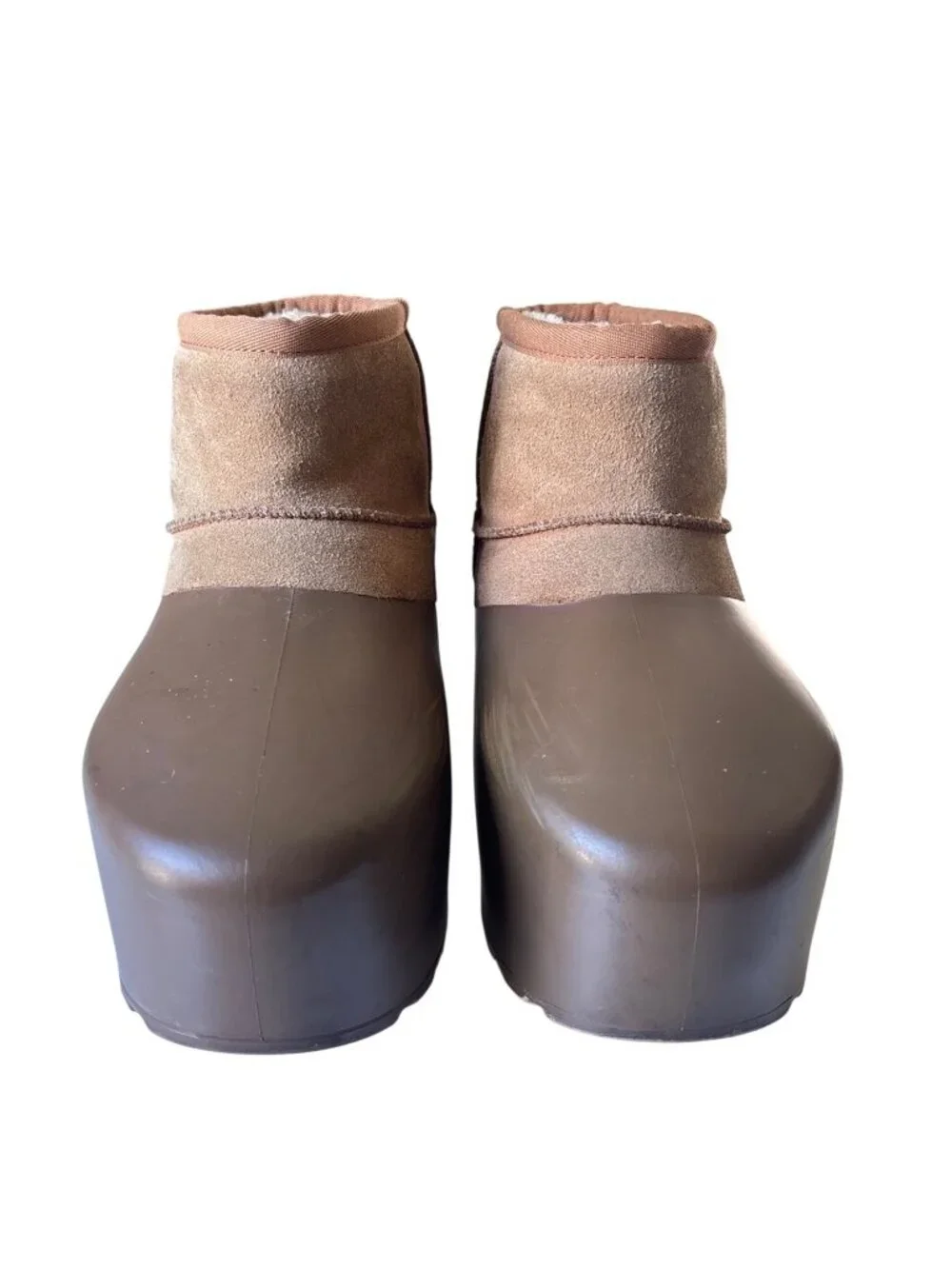 UGG Classic Mini Pumped Molded Boots W10 M9 EU 42 Suede Platform Chunky Mid-Calf
